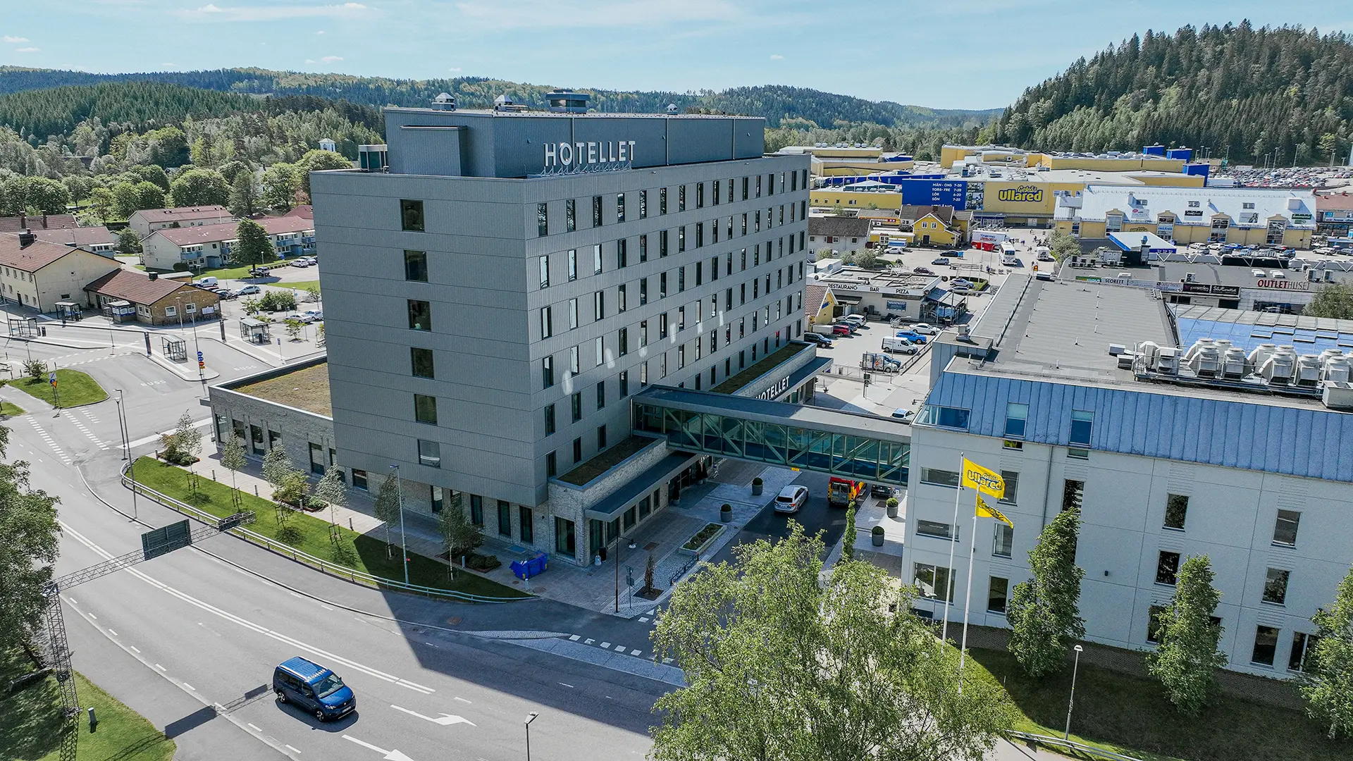 Hotellet Gekås - Huvudbild - drönare