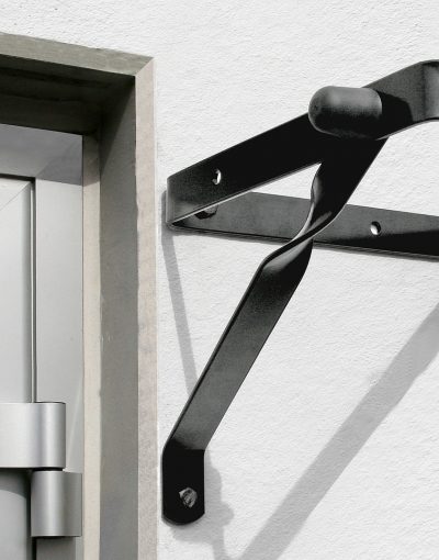 Dörrstopp svart 1 liggande 210 x 150 mm